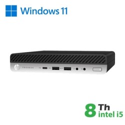 RINOVO HP ULTRA MINI PC REFURBISHED DM 600-800 G4 G5 I5-8X00T SODDR4 16GB SSD 480GB W11P NO DVD 1Y