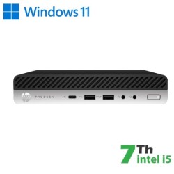 RINOVO HP ULTRA MINI PC REFURBISHED DM 600 800 G3 I5-7X00T SODDR4 16GB SSD 480GB W11P NO DVD 1Y