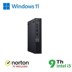 RINOVO DELL MINI PC REFURBISHED OPTIPLEX 3070-5070M I5-9X00 SODDR4 16GB SSD 512GB W11P NO DVD GRADE