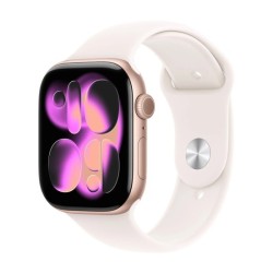APPLE WATCH SERIES 11GPS46MMROSE GOLD ALUMINIUM CASE WITH LIGHT BLUSH SPORT BAND - M/L