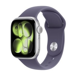 APPLE WATCH SERIES 11GPS + CELLULAR 42MM SILVER ALUMINIUM CASE WITH PURPLE FOG SPORT BAND - S/M