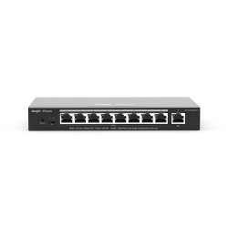 REYEE SMART SWITCH POE GIGABIT 9 P., 8 P. POE/POE+, POE POWER BUDGET 120W CHASSIS METALLICO DESKTOP